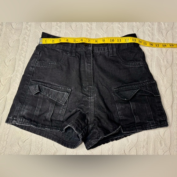 Black Cargo Shorts #1197 - Picture 7 of 9